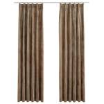 Rideau(lot de 2) 299473 Beige - Hauteur : 225 cm