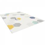 Tapis salon LUMIN 8 160x230 gris Gris - Matière plastique - 160 x 7 x 230 cm