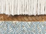 Korb MESUJI Blau - Weiß - Bambus - 40 x 42 x 40 cm