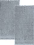 Handtuch 2er-Pack 166153 Silber - Textil - 50 x 1 x 100 cm