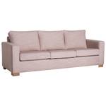 Nebraska Sofa 3-Sitzer Pink - Kunststoff - Textil - Holz teilmassiv - 223 x 88 x 87 cm