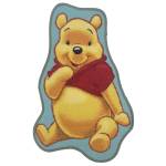 Tapis enfant SHAPED WINNIE Jaune - Matière plastique - 50 x 4 x 80 cm