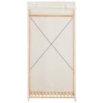 Armoire 297468 Blanc - Textile - Bois/Imitation - 40 x 40 x 79 cm