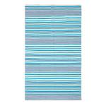 Gestreifter Baumwoll-Teppich Blau - 60 x 100 cm
