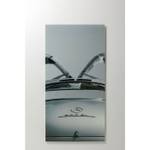 Glasbild Triptychon Oldtimer Back Grau - Glas - 240 x 160 x 5 cm