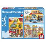 Puzzle Feuerwehr und Polizei Papier - 20 x 4 x 28 cm