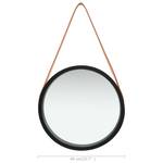 Miroir mural Noir - Marron - 40 x 40 cm