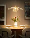 Lampe suspension LUNGA Beige - Blanc