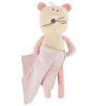 Kuscheltier mit Schmusetuch Maus Beige - Textil - 12 x 8 x 33 cm