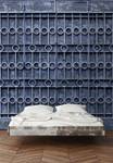 Fototapete Jodhpur Walls by Patel Blau - Grau - Kunststoff - Textil - 400 x 270 x 0 cm