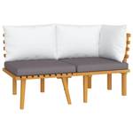 Garten-Lounge-Set Grau - Massivholz - Holzart/Dekor - 65 x 65 x 65 cm