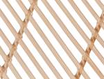 Paravent COSENZA Beige - Blau - Rattan - 106 x 180 x 3 cm