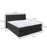 Lit boxspring Largeur : 160 cm