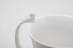 Tasse en porcelaine Oiseau Blanc - Porcelaine - 9 x 13 x 7 cm