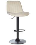 Tabouret rotatif DUBROVNIK Beige - Noir - Crème - Textile