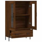 Highboard DE2163 Eiche Schwarzbraun Dekor