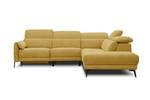 Ecksofa Scala (5-Sitzer mit Relax) Gelb - Ecke davorstehend rechts