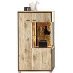 Vitrine Robin 2 mit LED Braun - Holzwerkstoff - 80 x 144 x 40 cm