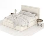 Boxspringbett Sundown Ecru - Breite: 140 cm