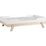 Lit bébé Life Blanc - Bois manufacturé - 74 x 88 x 144 cm