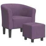 Clubsessel mit Fußhocker 3030663-2 Violett