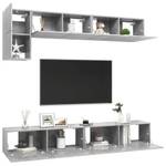 TV-Schrank 5er Set D791 Grau - Holzwerkstoff - 30 x 30 x 60 cm