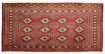 Turkaman - 100x50cm Rot - Naturfaser - 50 x 1 x 100 cm