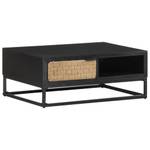 Couchtisch D291 Schwarz - Massivholz - 60 x 35 x 90 cm