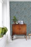 papier peint fleurs vintage 6962 Bleu - 50 x 900 x 900 cm