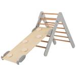 Kletterdreieck FE32385SDDE（2-teilig） Grau - Holzwerkstoff - 48 x 74 x 87 cm