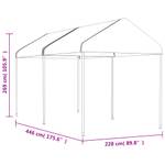 Gazebo avec toit 3028537 446 x 228 cm