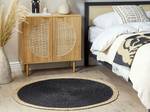 Tapis tressé MENEMEN Beige - Noir