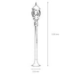 Lampe sur pied d'extérieur BREST Cuivre - Gris métallisé - Hauteur : 123 cm