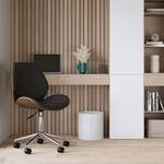 Chaise de bureau Archie Noir Noir - Bois massif - 50 x 97 x 53 cm