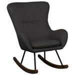 Chaise à bascule pour maman Basic Kara Noir - Bois manufacturé - 75 x 102 x 80 cm