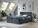 Boxspringbett TREZO 3 Graphit - Breite: 126 cm