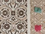 Couverture CHINSURAH Beige - Marron - Vert - Rose foncé - Fibres naturelles - 130 x 1 x 180 cm