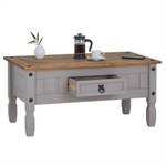 Table basse RAMON Gris - Bois massif - 95 x 45 x 50 cm