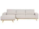 Ecksofa NORA Beige - Braun - Textil - 279 x 77 x 150 cm