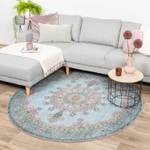 Teppich Vintage R Lily Medaillon Hellblau - 120 x 120 cm