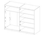 Kleiderschrank HEKTOR Grau - Holzwerkstoff - 181 x 213 x 60 cm