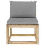 Garten-Mittelsofa 3009699-3 Grau - Holzwerkstoff - Holzart/Dekor - 60 x 70 x 64 cm