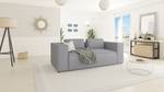 Sofa 2 Sitzer Orion Grau - Massivholz - Textil - Holz teilmassiv - 196 x 64 x 92 cm