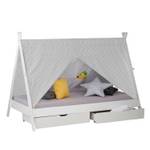 Tipi lit enfant 1990 Blanc - Bois massif - Bois/Imitation - 208 x 153 x 121 cm