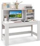 moderner Arbeitstisch PC-Tisch Weiß - Holzwerkstoff - 54 x 129 x 120 cm