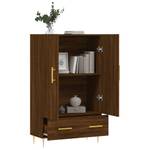 Highboard DE6981 Eiche Schwarzbraun Dekor