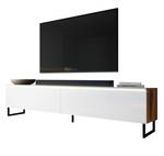 FURNIX meuble tv BARGO sans LED Blanc - Imitation chêne wotan