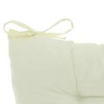Galette de chaise beige en lot de 4 Blanc - Matière plastique - Textile - 38 x 5 x 38 cm