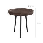 Table basse Palak Marron - Bois massif - 40 x 40 x 40 cm