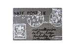Fußmatte 'Brief' Kokos 40x60 cm Schwarz - Braun - Weiß - Naturfaser - Kunststoff - 40 x 2 x 60 cm